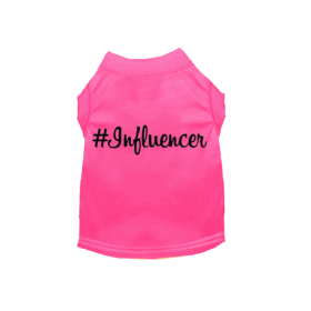 #Influencer Shirt (Color: Hot Pink, size: 3X Large)