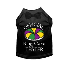 Official King Cake Tester (Color: Black, size: 2X Large)