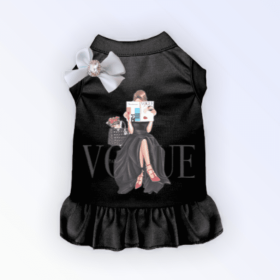 Reading my Vogue (Color: Black, size: medium)