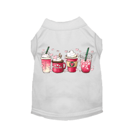 Valentine's Day Fun Dog Shirt (Color: White, size: medium)