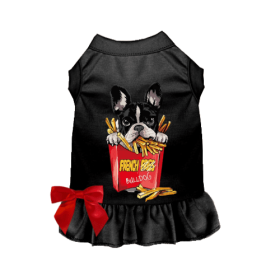 Frenchie- Fries (Color: Black, size: large)