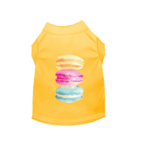 It's A Macaroon Summer- Dog Shirt (Color: Yellow, size: 2X Large)