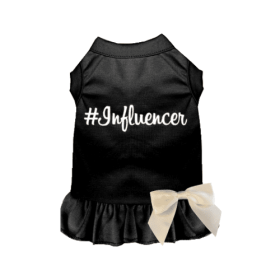#Influencer Dress (Color: Black, size: medium)