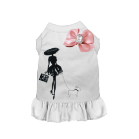 Classy Lady and Frenchie (Color: White, size: X Small)