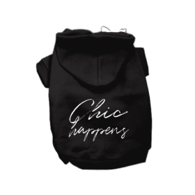 Chic Happens- Dog Hoodie (size: XL)