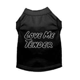Love Me Tender- Dog Shirt (size: XL)