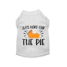 Just Here for the Pie- Dog Shirt (size: M)